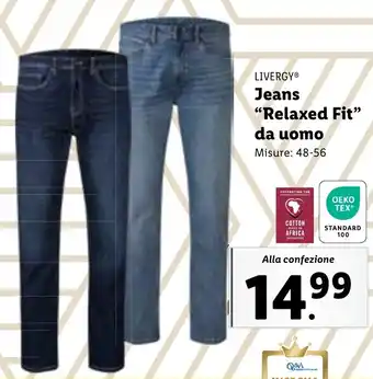 Lidl LIVERGY Jeans "Relaxed Fit" da uomo offerta