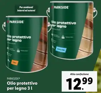 Lidl PARKSIDE Olio protettivo per legno 3 l offerta