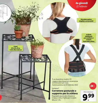 Lidl Sensiplast Correttore posturale o supporto per la schiena offerta