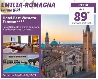 Lidl EMILIA-ROMAGNA Parma (PR) Hotel Best Western Farnese offerta