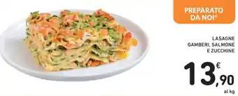 Spazio Conad LASAGNE GAMBERI, SALMONE E ZUCCHINE offerta