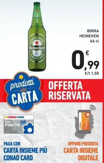 Spazio Conad BIRRA HEINEKEN 66 cl offerta