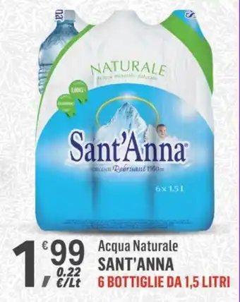 Supermercati Dok Acqua minerale naturale Sant'Anna offerta