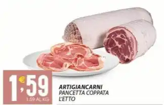 Sisa ARTIGIANCARNI PANCETTA COPPATA offerta