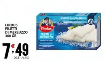 Sisa FINDUS FILETTI DI MERLUZZO 360 GR offerta