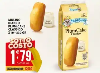 Sisa MULINO BIANCO PLUM CAKE CLASSICO X10-330 GR offerta