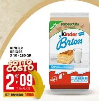 Sisa KINDER BRIOSS offerta