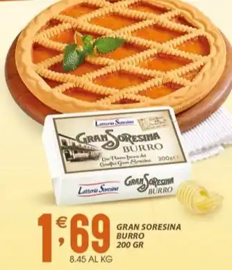 Sisa GRAN SORESINA BURRO 200 GR offerta