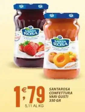 Sisa SANTAROSA CONFETTURA VARI GUSTI 350 GR offerta