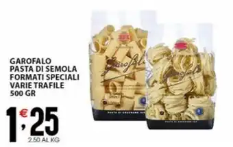 Sisa GAROFALO PASTA DI SEMOLA FORMATI SPECIALI VARIE TRAFILE 500 GR offerta