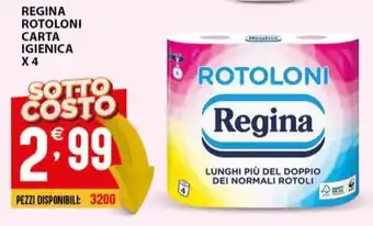 Sisa REGINA ROTOLONI CARTA IGIENICA X 4 offerta