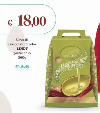 Uovo di cioccolato Lindor LINDT pistacchio 360g