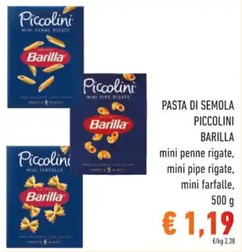 Spazio Conad PASTA DI SEMOLA PICCOLINI BARILLA 500 g offerta