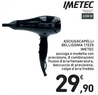 Spazio Conad ASCIUGACAPELLI BELLISSIMA 11520 IMETEC offerta