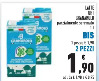 Conad LATTE UHT GRANAROLO parzialmente scremato 1 L offerta
