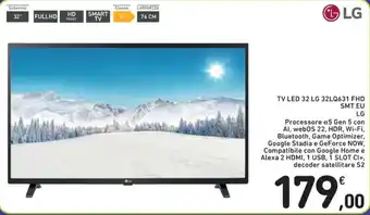 Spazio Conad TV LED 32 LG 32LQ631 FHD SMT EU LG offerta