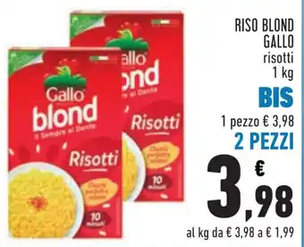 Conad RISO BLOND GALLO risotti 1 kg offerta