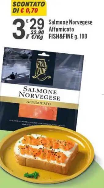 Salmone Norvegese Affumicato FISH&FINE g. 100