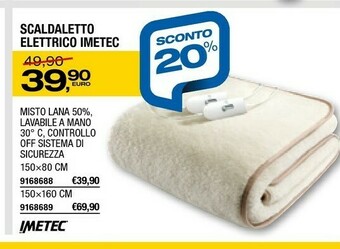 Bricofer Imetec Scaldaletto Elettrico offerta