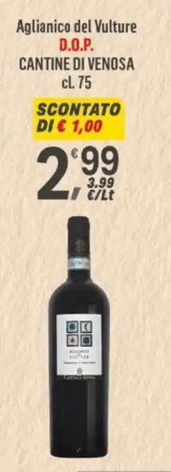 Aglianico del Vulture D.O.P. CANTINE DI VENOSA cl. 75