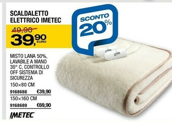 Imetec Scaldaletto Elettrico