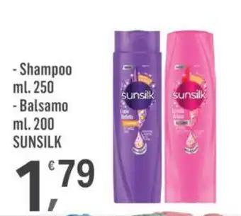 Supermercati Dok Shampoo ml. 250 - Balsamo ml. 200 SUNSILK offerta