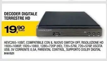 Bricofer Decoder Digitale Terrestre Hd offerta