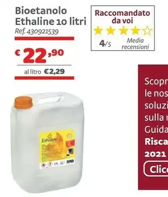 Bricocenter Ethaline Bioetanolo 10 Litri offerta