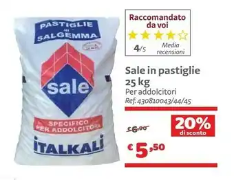 Italkali Sale In Pastiglie 25 Kg