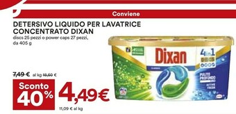 Coop Dixan Detersivo lavatrice offerta
