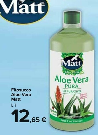 Carrefour Market Matt Fitosucco Aloe Vera offerta