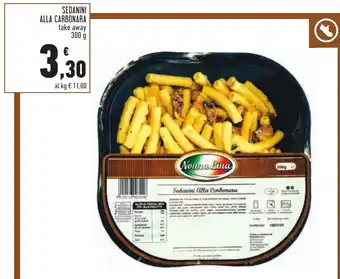 Conad SEDANINI ALLA CARBONARA take away 300 g offerta