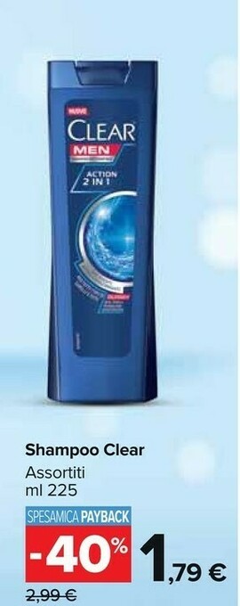 Carrefour Market Clear Shampoo offerta
