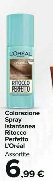 Carrefour Market L'Oreal Colorazione Spray Istantanea Ritocco Perfetto offerta