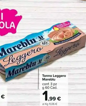 Carrefour Market Mareblu Tonno Leggero offerta
