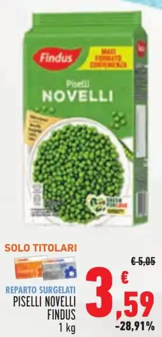 Conad REPARTO SURGELATI PISELLI NOVELLI FINDUS 1 kg offerta