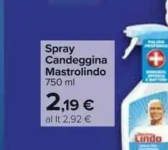 Carrefour Market Mastrolindo Spray Candeggina offerta