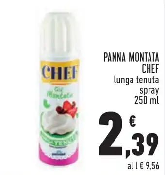 Conad CHEF PANNA MONTATA lunga tenuta spray 250 ml offerta