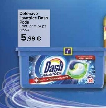 Carrefour Market Dash Detersivo Lavatrice offerta