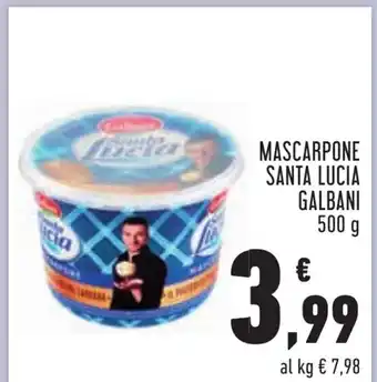Conad MASCARPONE SANTA LUCIA GALBANI 500 g offerta