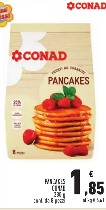 Conad PANCAKES CONAD 280 g conf. da 8 pezzi offerta