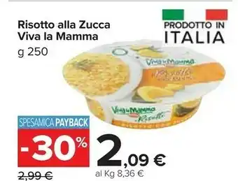 Carrefour Market Beretta Risotto Alla Zucca Viva La Mamma offerta