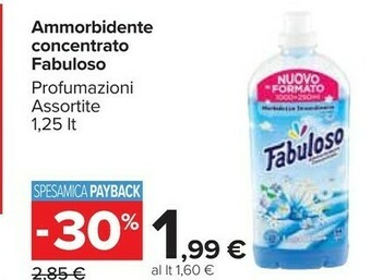 Carrefour Market Fabuloso Ammorbidente Concentrato offerta