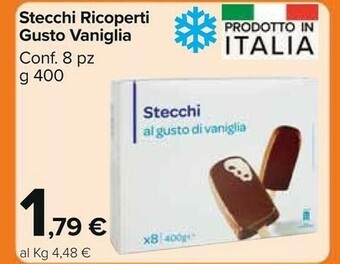 Carrefour Market Stecchi Ricoperti Gusto Vaniglia offerta