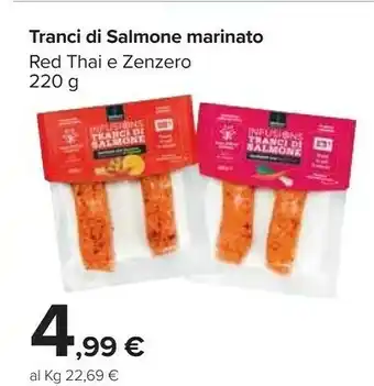Tranci Di Salmone Marinato Red Thai E Zenzero