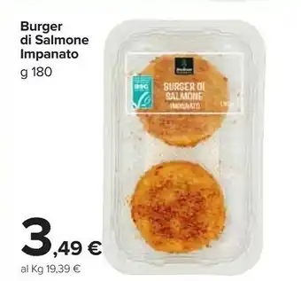 Carrefour Market Impanato Burger Di Salmone offerta