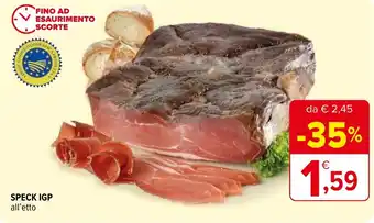 Iperal SPECK IGP all'etto offerta