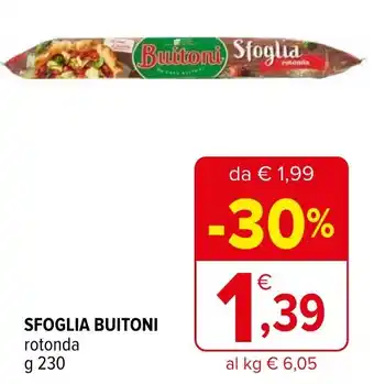 Iperal SFOGLIA BUITONI rotonda g 230 offerta