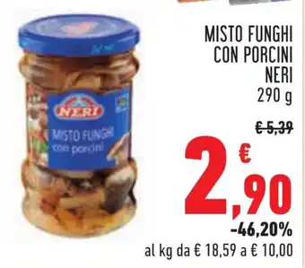 Conad MISTO FUNGHI CON PORCINI NERI 290 g offerta