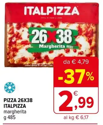 Iperal PIZZA 26X38 ITALPIZZA margherita g 485 offerta